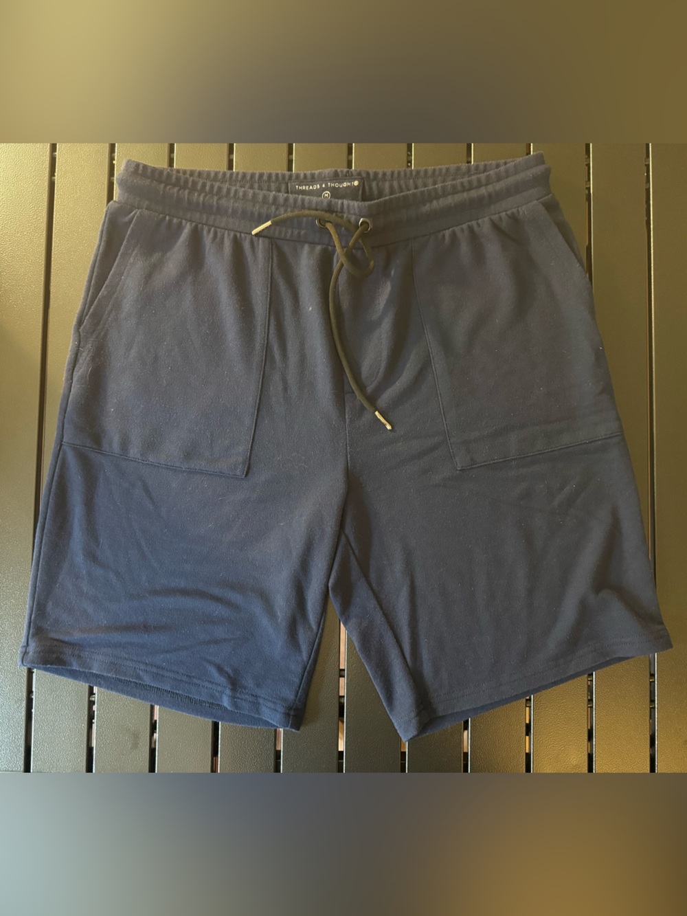 Threads 4 Thought Men's Navy Athletic Drawstring Shorts